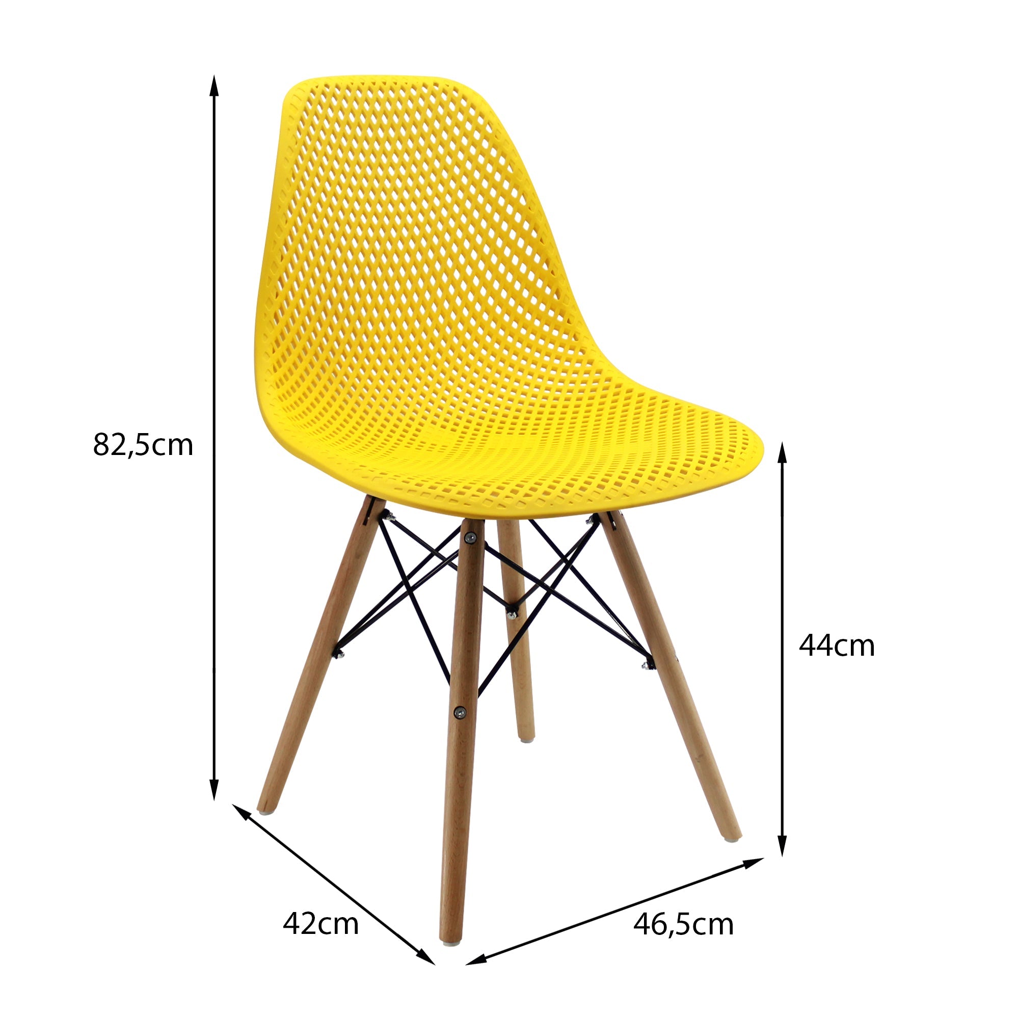 Set x 2 Sillas COLMEIA Amarillas DROPSHI