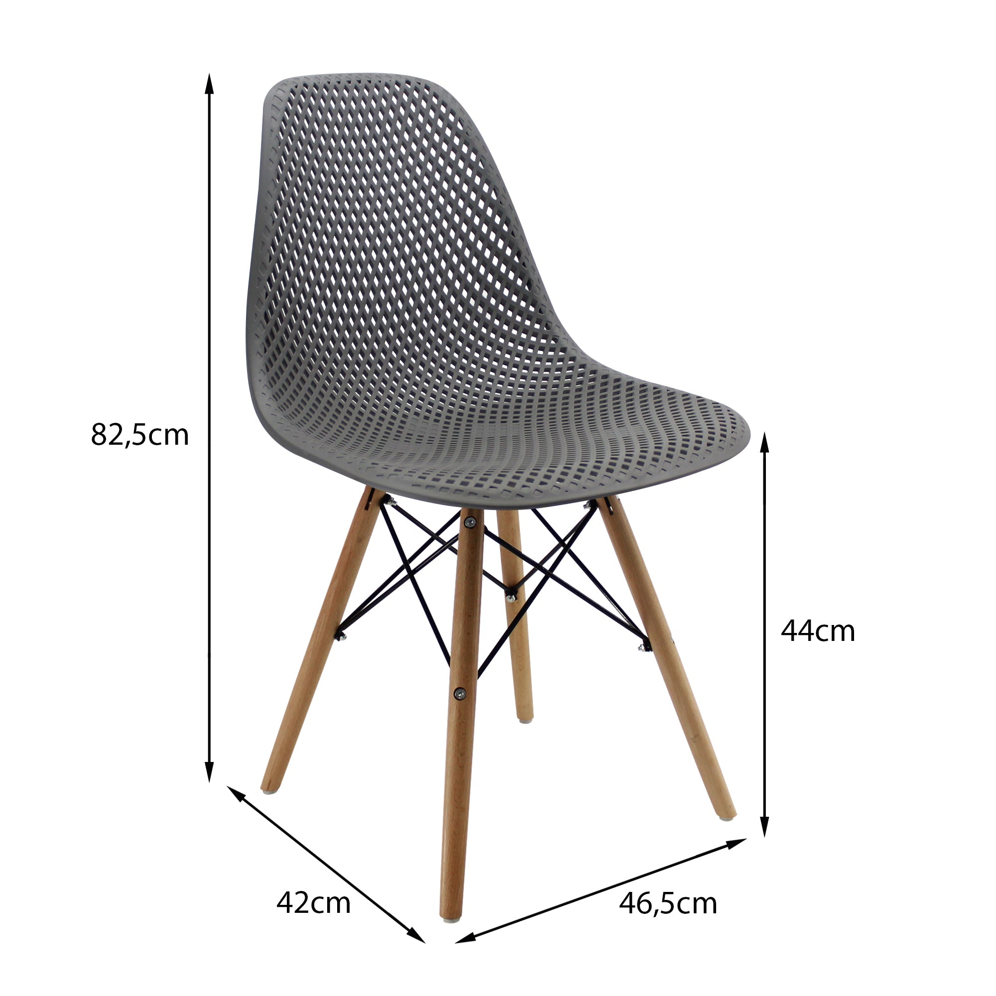 Silla COLMEIA Gris DROPSHI