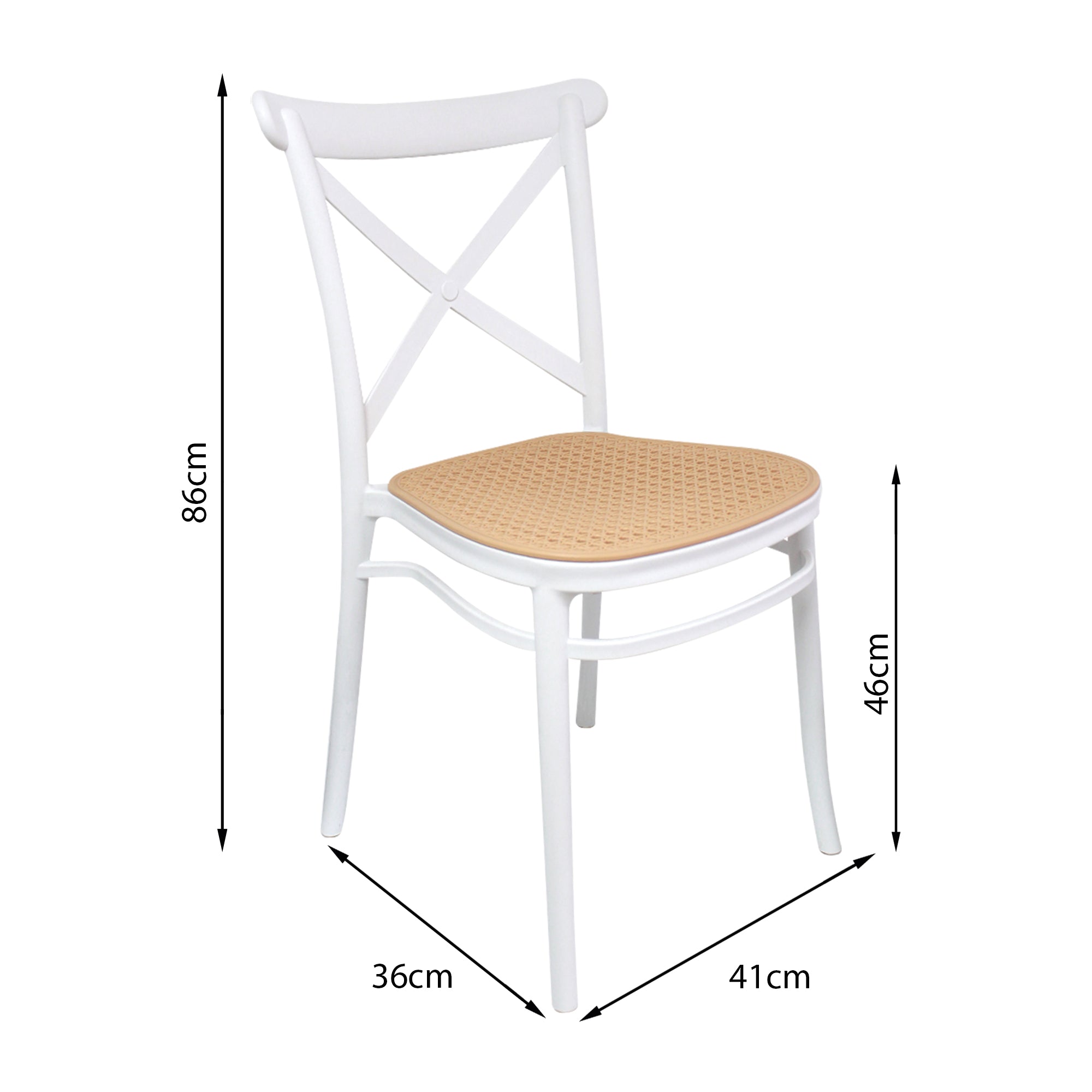 Silla PLATS Blanca DROPSHI