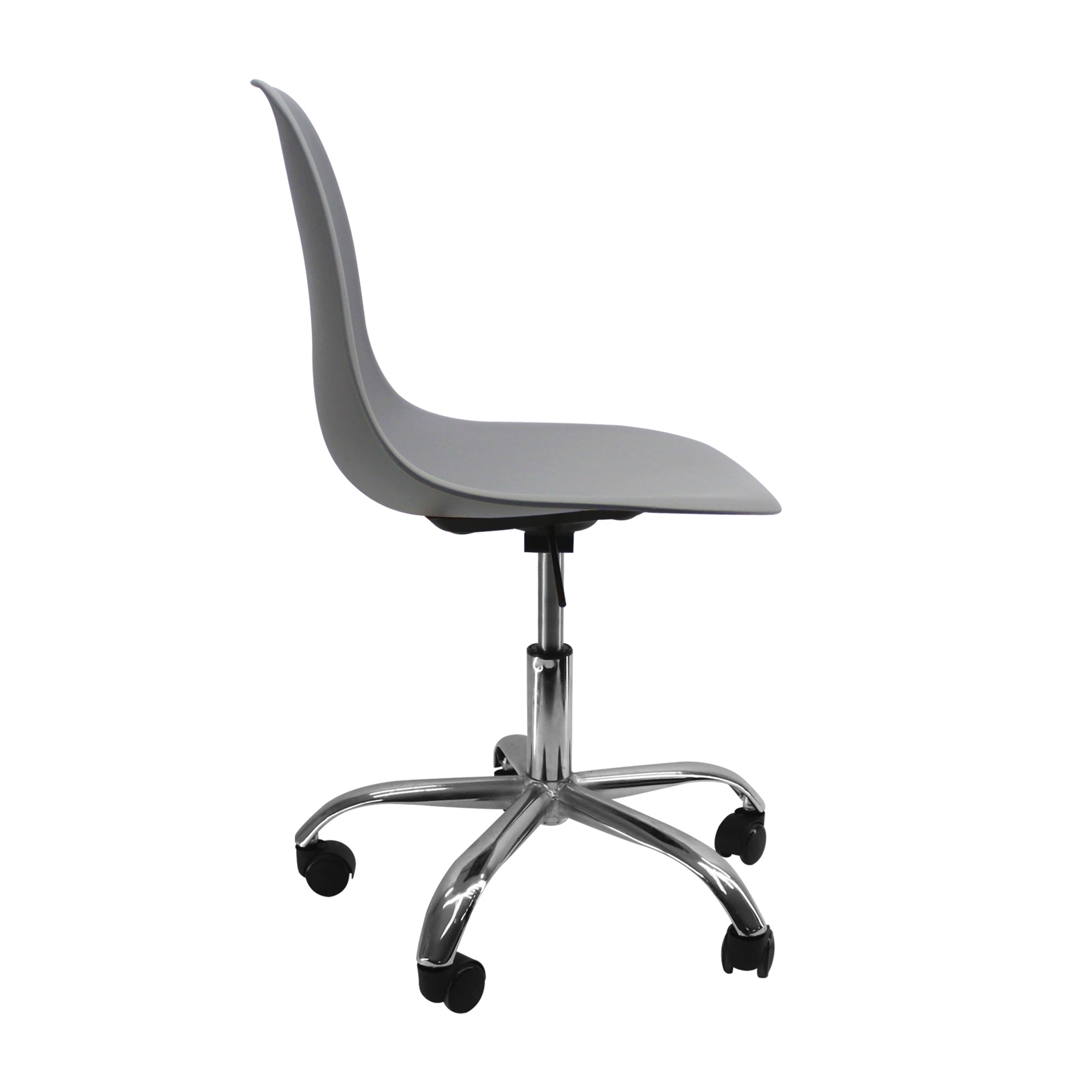 Silla DKR Con Ruedas Tipo Eames Gris BoxBit