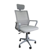 Silla Oficina Lyon Alta Gris DROPSHI