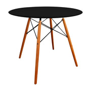 Mesa Comedor DKR Redonda Tapa Negra DROPSHI