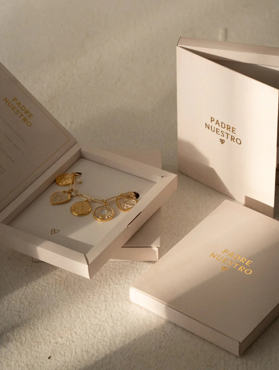 Pulsera Padre Nuestro + Caja especial