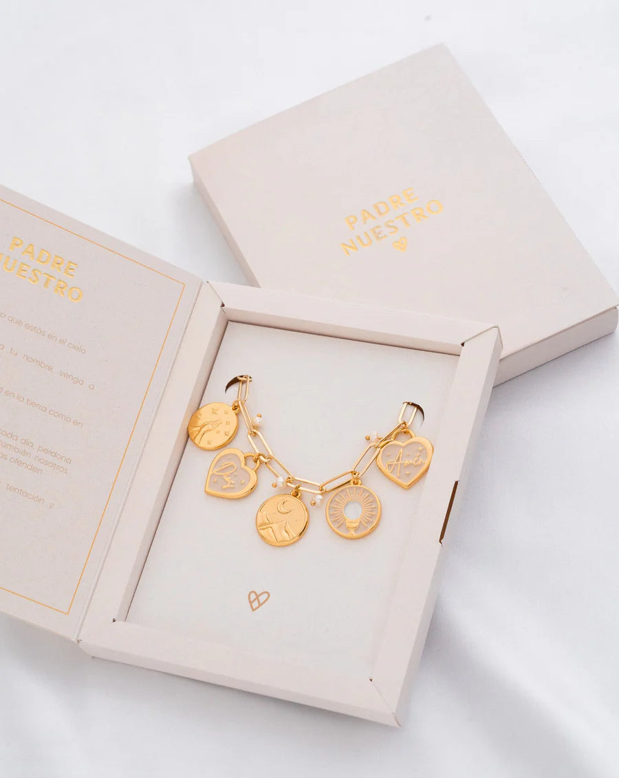 Pulsera Padre Nuestro + Caja especial